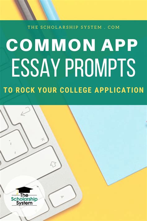 It can be one you've already written, one that responds to a different prompt, or one of your own design. Common App Essay Prompts to Rock Your College Application ...