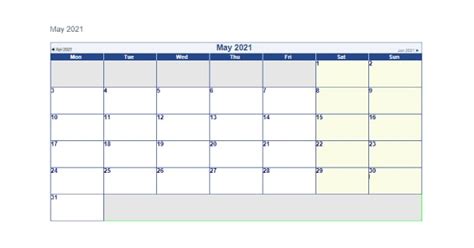 While printing the template, you can choose paper size a4 or a5, so you print it out. Printable May 2021 Calendar Word - 2021 Calendar