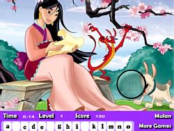 Búsqueda por orden alfabético, por estilo, por autor o por popularidad. Juega Mulan Hidden Letters en línea en Y8.com