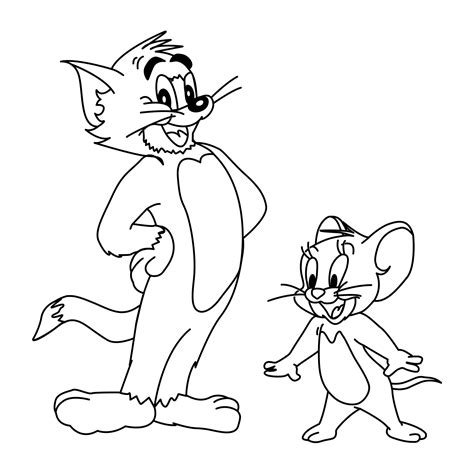 Du siehst auf der linken seite das vorschaubild der malvorlage. Tom and Jerry (Dibujos animados) - Colorear dibujos gratis