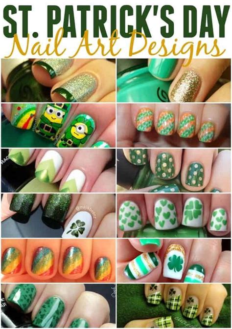 Patrick's day party with 25 awesome nail designs. St. Patrick's Day Nails - Pinch Proof Fun & Easy Nail Art ...