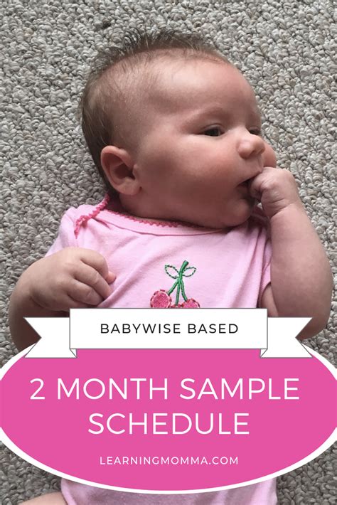 Wake up for the day, 1st feeding. 2 Month Old Baby Schedule - Weeks 6-10 Sample Routine ...