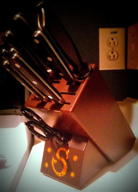 refurbished knife set. Just spray paint in color of your ...