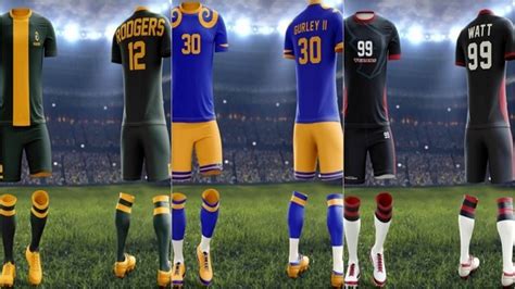 Enjoy all football live stream for free here. NFL uniforms recreated as soccer kits ahead of the World ...