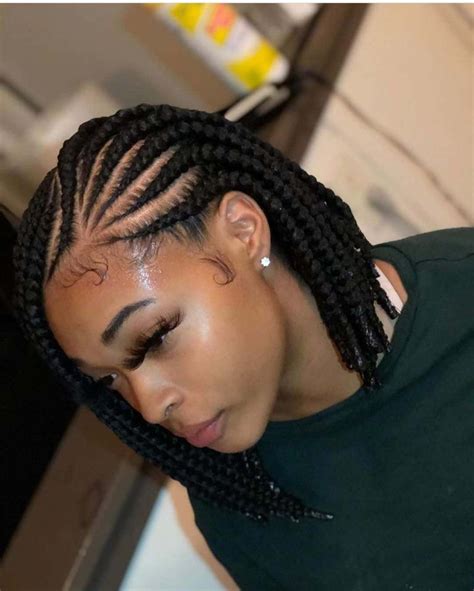 Box braids with curly ends tutorial | goddess braids (very deatiled). 22 Aesthetic Braided Hairstyles - African Braided Hair For Ladies 2020 in 2020 | Cornrow ...