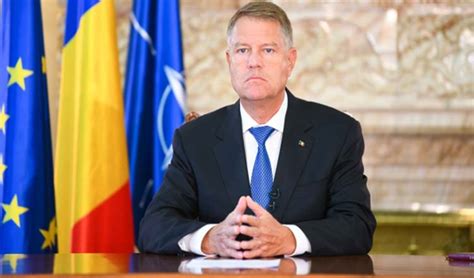 Klaus iohannis is the current president of romania. Preşedintele Klaus Iohannis a făcut un apel, vineri, către ...