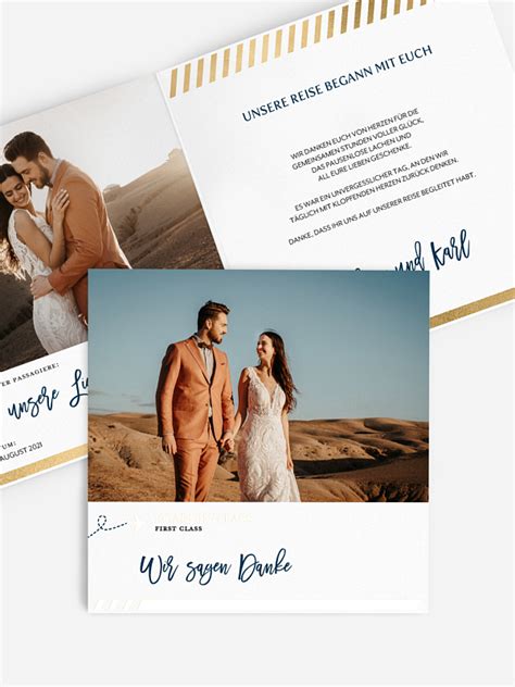 Dabei ist eure letzte hochzeitskarte garantiert nicht wie jede andere und vor allem dann die perfekte wahl, wenn. Dankeskarte Hochzeit "Boarding Pass"