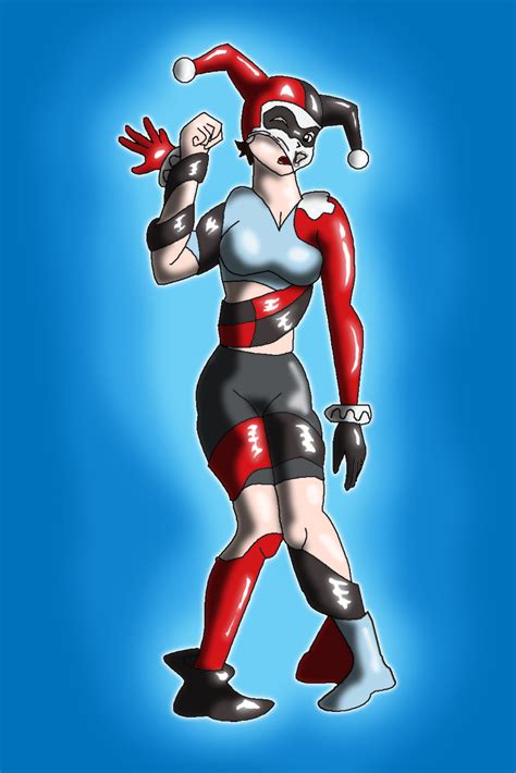 30 day mongirl challenge redeux 25: Kas and living suit of harley quinn pt 2 by Vytz on DeviantArt