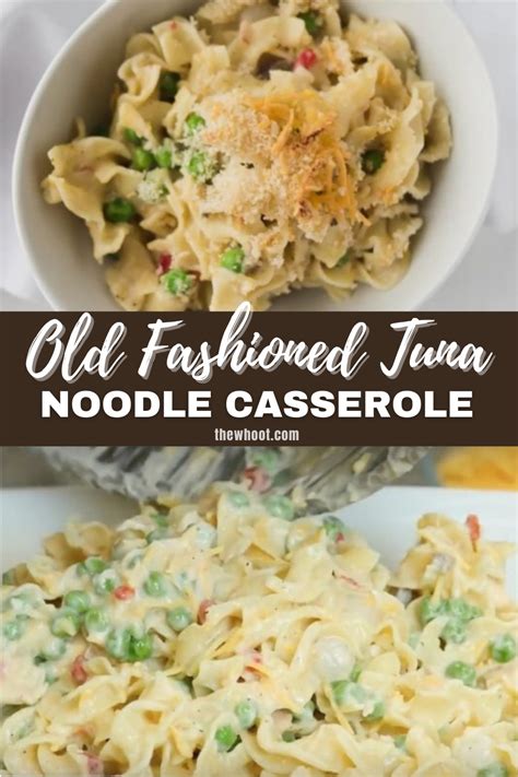 You can make this tuna. Old-Fashioned Tuna Noodle Casserole Recipe - The WHOot