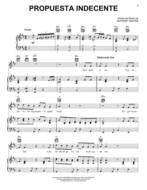 Bebi romeo siapkan nama bambang untuk anak ketiganya. Romeo Santos "Propuesta Indecente" Sheet Music PDF Notes ...