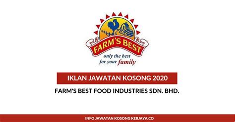 • industry leader since 1998 • extensive international reach • site is top web search ranking • 28,000+ active companies listed • 3 million+ site hits per year • 50,000+. Jawatan Kosong Terkini Farm's Best Food Industries ~ Sales ...