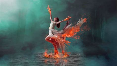Water temple, fire temple, wind temple, ice temple, crystal temple, light temple and forest temple. Fire Dancing Photo Manipulation On water / Burning effect ...