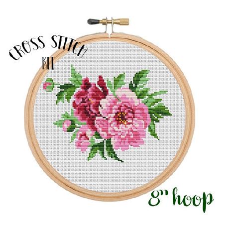 With over 200 designs, you'll find something here that is perfect for your next cross stitch project. Peonies Flower Kit. 8 hoop Pattern. Cross Stitch Kit ...