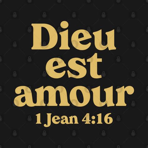 Dieu Est Amour - French Bible Verse Christian - God Is Love - Hoodie ...