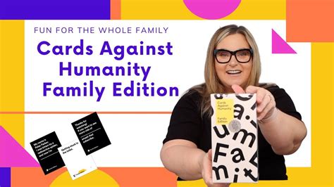Cards against humanity offers some different house rules you can use, or you can play using the basic rules. Cards Against Humanity Family Edition - YouTube