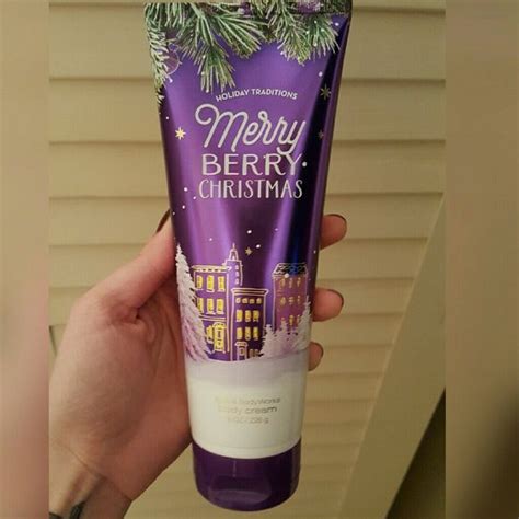 Wish you a merry christmas friends!! Bath & Body Works Merry Berry Christmas body cream | Merry ...