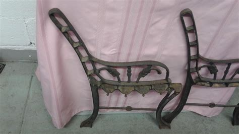 Tables in multiple sizes and colors can meet your hobbies and needs. Lot Detail - CAST IRON BENCH SIDES