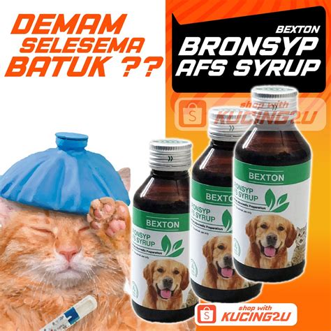 ✅ antibodi kucing akan bertambah. Bronsyp Syrup - UBAT KUCING BATUK, FLU, SELSEMA, DEMAM ...