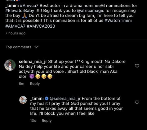 According to the actor, his sister is his best friend, his hero and. Actor Timini Egbuson calls out female troll attacking him ...