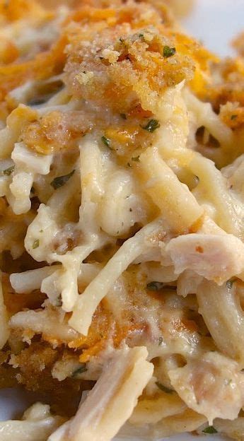 The recipe as originally published (in the lady & sons cookbook) calls for preseasoning the chicken and. Cheesy Chicken Spaghetti Casserole | Chicken recipes ...