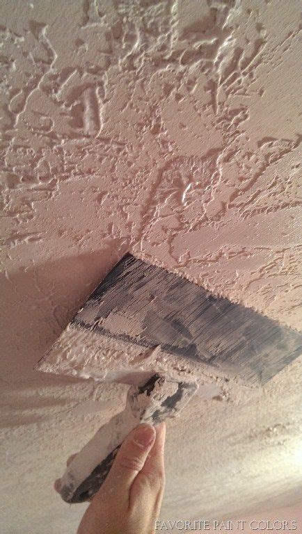 Scraping the old popcorn texture off may not be an option, but installing new drywall right over the old popcorn. How We Removed Our Popcorn Ceilings and Added Texture ...