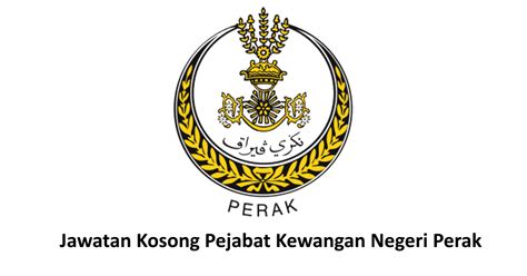 Suruhanjaya koperasi malaysia cawangan negeri sabah a001, tingkat 1, aras podium, kompleks ujana kewangan, peti surat no.80848. Jawatan Kosong Pejabat Kewangan Negeri Perak. Tarikh Tutup ...