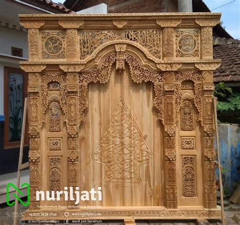 Maybe you would like to learn more about one of these? Kusen Pintu Ukir Gebyok Kayu Jati - Nuril Jati Furniture ...