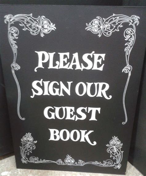 Cimb hire purchase, 3.25% p.a. "Please Sign Our Guest Book" free standing sign. Available ...