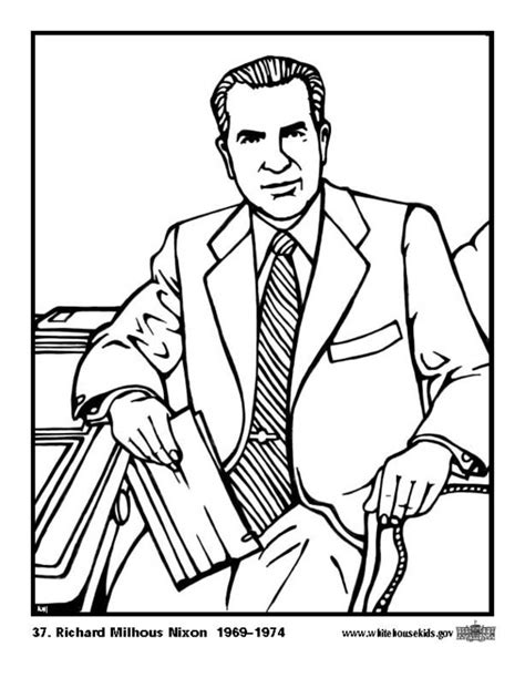 Letter q maze coloring page. Coloring Page 37 Richard Milhous Nixon - free printable ...