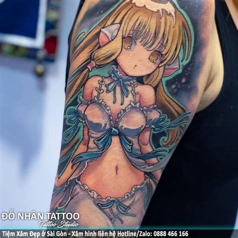 Hình xăm mini cute cho nữ ở bắp tay. Hình xăm đẹp ở Bắp Tay (01373) tại ĐỖ NHÂN TATTOO trong ...