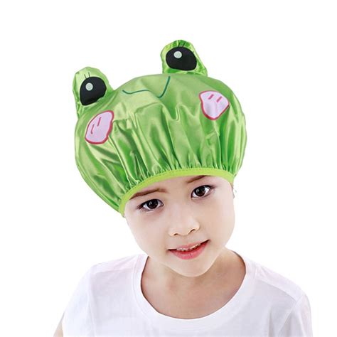 Baby care adjustable infant shower bath bathing bathtub baby bath net safety security seat support hot. Shower Cap Waterproof Bath Hat Cartoon Elastic Double ...