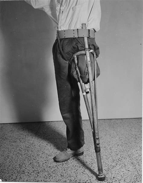 To apply, go to the web site; Demonstrating a prosthetic leg (NCP 15884), National Museu ...