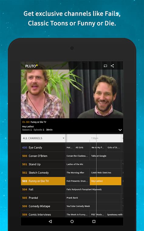 Pluto tv is the best entertainment application for any platform. Pluto TV - Android Apps on Google Play