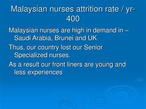 Retention sum is a sum retained by an employer against interim sums payable to the contractors for work done and will be released to the contractor at a later stage upon fulfilment of certain conditions (depends on the terms and conditions of the construction contracts). PPT - Achieving Outcomes For Nurses In Malaysia PowerPoint ...