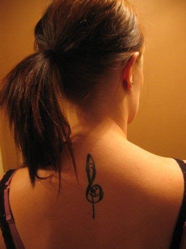 Treble clef free machine embroidery design 7. treble clef with rose tattoo - Google Search | Rose tattoo ...