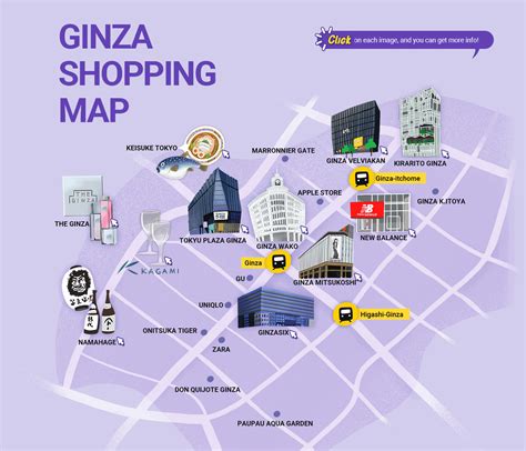 The ginza district of tokyo, literally silver mint, is in the chuo ward. Jungle Maps: Map Of Ginza Japan
