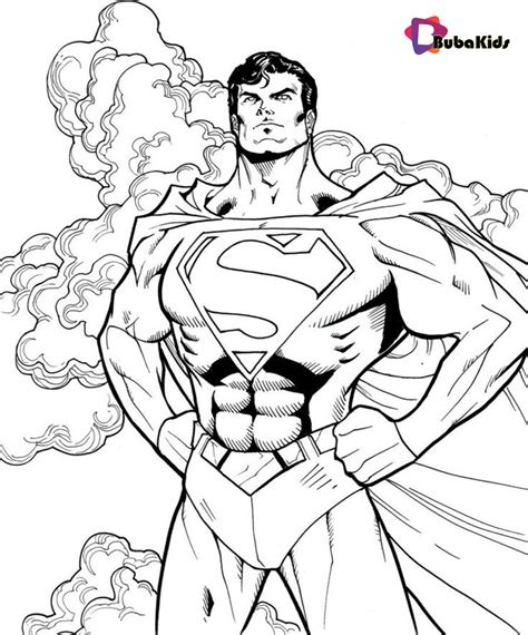 A free storage of superman coloring sheets. Printable Superman Coloring Pages Idea on bubakids.com ...