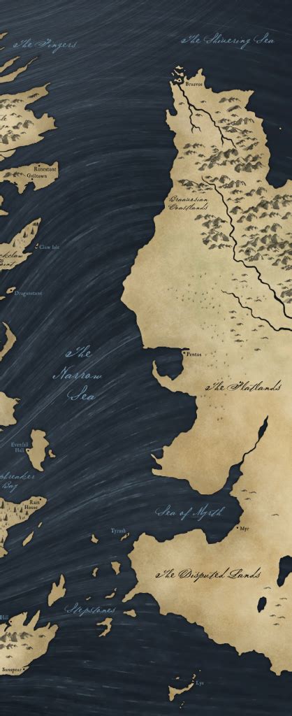 The free cities (freie städte; Pat's Fantasy Hotlist: HBO ASOIAF Map of the Free Cities