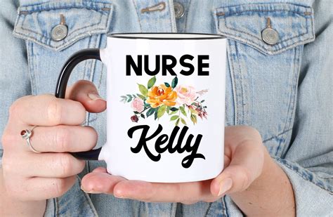 Give national nurses week a little extra layer of fun by creating a theme. PERSONALIZED Nurse Mug, Flower Nurse Mug, Mug With Names ...