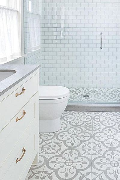 I painted through lace onto tiles? FOXY OXIE | Geometric Patterned Floors 3 [ #Bathroom # ...