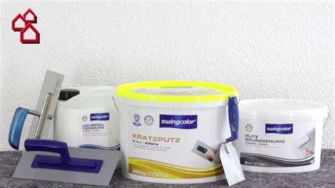 2,585 x 289 x 12.0 mm. Kratzputz von swingcolor | BAUHAUS - YouTube