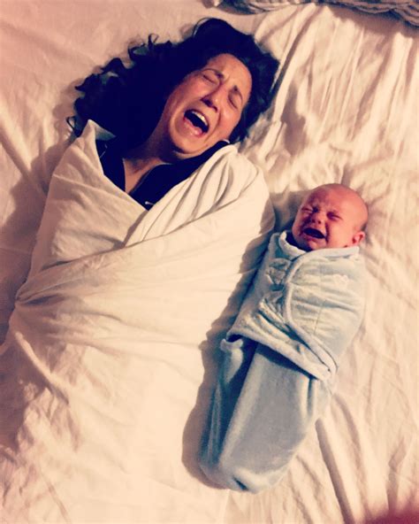 Swaddling helps when they get fussy : funny