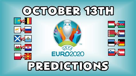 13 586 954 tykkäystä · 1 312 753 puhuu tästä. EURO 2020 QUALIFYING MATCHDAY 8 - PART 1 - PREDICTIONS - YouTube