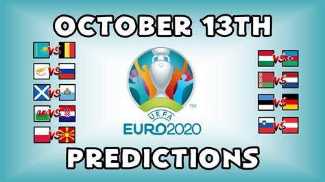 Uefa euro 2020 in 2021 info. EURO 2020 QUALIFYING MATCHDAY 8 - PART 1 - PREDICTIONS - YouTube