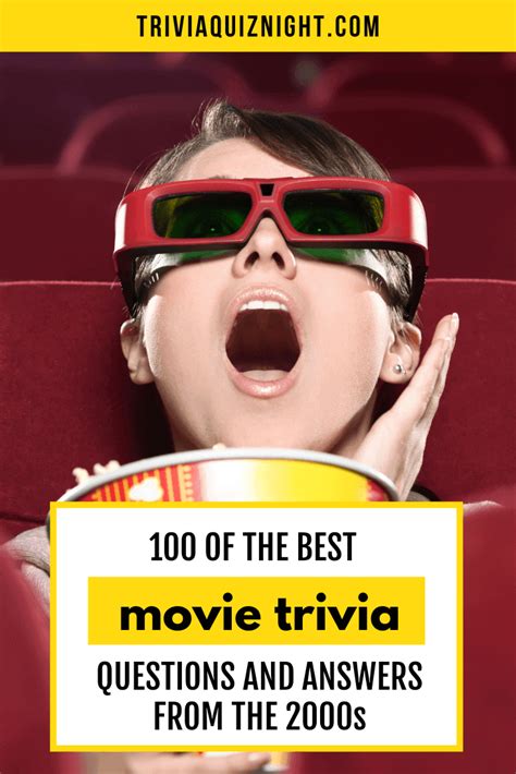 This trivia for kids are fun for kids at heart, too, so feel free to mix these at any time you are having a little movie trivia showdown!. 🎦🎬 100 of the best 2000s Movie Trivia Questions and ...