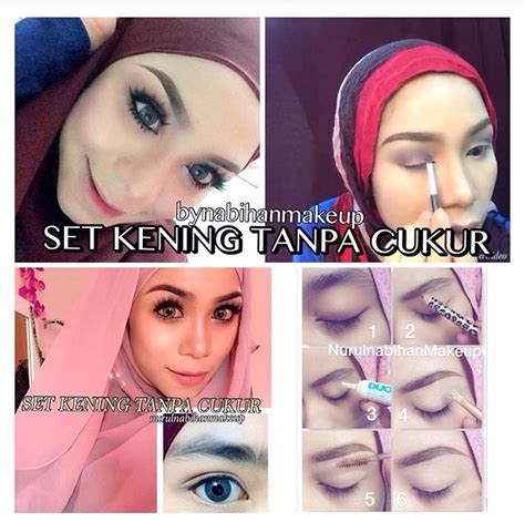 💋 pro glowing foundation (bertindak sebagai concealer kening) 💋 eyebrow pencil 💋 glue (untuk gam kening yang bersepah) 💋 2 in 1 brush shape. MY LIFE MY STYLE: SET KENING TANPA CUKUR BY NURUL NABIHAN