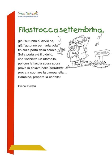 Bambini , filastrocca , filastrocche , stacciaburatta. Filastrocca sulla scuola