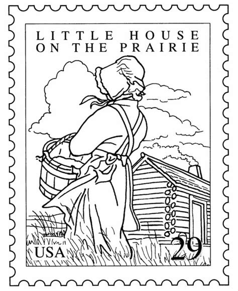On most days, the mercury hit triple digits—and the young actresses were clad from head to toe in heavy cotton. Pioneer Coloring Page - Coloring Home