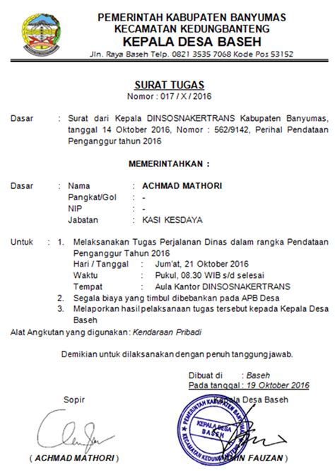 Lebih lanjut, perjalanan dinas merupakan. 35+ Contoh Surat Tugas Dinas, Guru, Kerja, Perusahaan ...