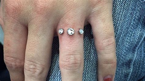 Alternatively, you could select another piece of jewellery to. Diamond Dermal Piercings in Lieu of Engagement Rings Are ...